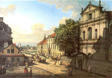 Репродукция картины "bridgettine church and arsenal" художника "беллотто бернардо"