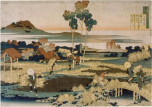 Копия картины "peasants&#160;in&#160;autumn" художника "хокусай кацусика"