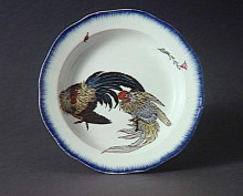Репродукция картины "round dish&#160;with&#160;scalloped edge" художника "хокусай кацусика"