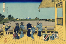 Репродукция картины "sazai hall - 500 rakan temples" художника "хокусай кацусика"