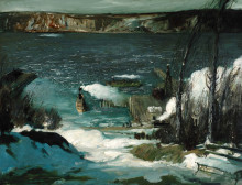 Картина "north river" художника "беллоуз джордж"