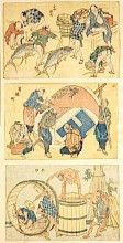 Копия картины "street scenes&#160;newly&#160;pubished" художника "хокусай кацусика"