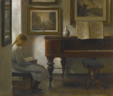 Копия картины "girl in an interior" художника "холсё карл"