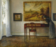 Картина "interior with painting" художника "холсё карл"