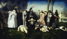 Копия картины "massacre at dinant" художника "беллоуз джордж"