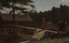 Копия картины "old mill (the morning bell)" художника "хомер уинслоу"