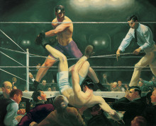 Копия картины "dempsey and firpo" художника "беллоуз джордж"
