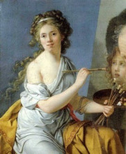 Репродукция картины "self-portrait" художника "бенуа мари-гийемин"