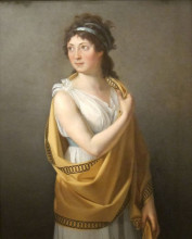 Картина "portrait of a lady" художника "бенуа мари-гийемин"