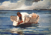 Копия картины "the water fan" художника "хомер уинслоу"