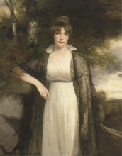 Копия картины "eleanor agnes hobart, countess of buckinghamshire" художника "хоппнер джон"