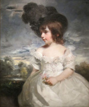 Копия картины "master meyrick (william henry meyrick in ruffled infant&#39;s dress) 1793" художника "хоппнер джон"