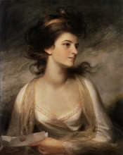 Копия картины "portrait of a lady as evelina" художника "хоппнер джон"
