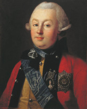 Репродукция картины "portrait of prince g.g. orlov" художника "христинек карл людвиг"