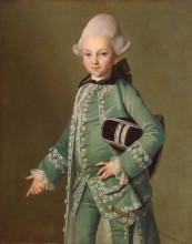 Копия картины "portrait of alexey bobrinsky as a child" художника "христинек карл людвиг"