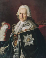 Репродукция картины "portrait of semen ivanovich mordvinov as chevalier of the order of st. andrew" художника "христинек карл людвиг"