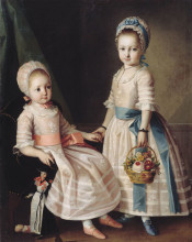 Картина "portrait of two sisters" художника "христинек карл людвиг"