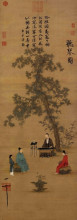 Картина "listening to the qin" художника "хуэй-цзун"