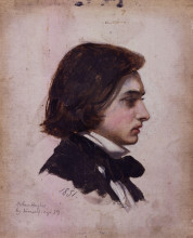Копия картины "self-portrait" художника "хьюз артур"