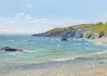 Картина "perran point - cornwall" художника "хьюз артур"