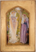 Копия картины "the annunciation" художника "хьюз артур"