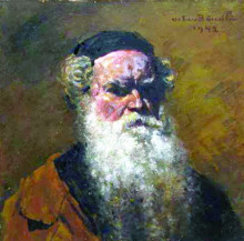 Репродукция картины "self-portrait (detail)" художника "бенчиле октав"