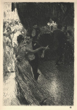 Копия картины "the waltz" художника "цорн андерс"