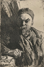 Репродукция картины "paul verlaine" художника "цорн андерс"