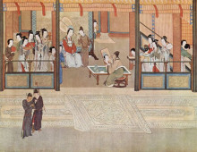 Репродукция картины "spring morning in the han palace (view i, detail)" художника "цю ин"