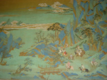Копия картины "emperor minghuang&#39;s journey to sichuan (detail)" художника "цю ин"