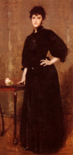 Копия картины "portrait of mrs. c" художника "чейз уильям меррит"