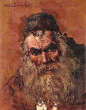 Картина "jewish portrait" художника "бенчиле октав"