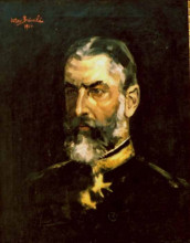 Репродукция картины "portrait of king carol i (of romania)" художника "бенчиле октав"