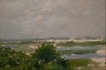 Репродукция картины "shinnecock hills (a view of shinnecock)" художника "чейз уильям меррит"