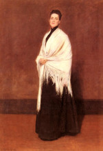 Репродукция картины "portrait of mrs. c" художника "чейз уильям меррит"