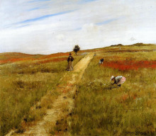 Репродукция картины "shinnecock hills (shinnecock hills autumn)" художника "чейз уильям меррит"
