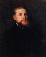 Репродукция картины "portrait of a gentleman" художника "чейз уильям меррит"