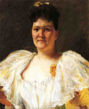 Копия картины "portrait of a woman" художника "чейз уильям меррит"