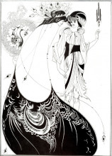 Копия картины "the peacock skirt" художника "бёрдслей обри"