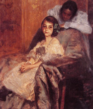 Копия картины "dorothy and her sister" художника "чейз уильям меррит"