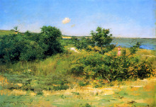 Репродукция картины "shinnecock hills, peconic bay" художника "чейз уильям меррит"