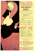 Репродукция картины "advertisement for children&#39;s books" художника "бёрдслей обри"