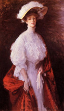 Картина "portrait of miss frances" художника "чейз уильям меррит"
