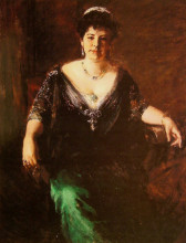 Копия картины "portrait of mrs. william merritt chase" художника "чейз уильям меррит"