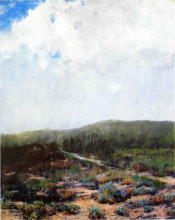 Копия картины "dunes at shinnecock" художника "чейз уильям меррит"