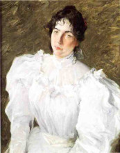 Картина "portrait of virginia gerson" художника "чейз уильям меррит"