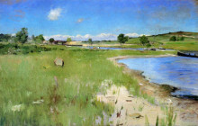 Репродукция картины "shinnecock hills from canoe place, long island" художника "чейз уильям меррит"