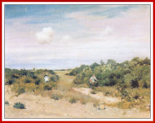 Репродукция картины "shinnecock hills, longisland" художника "чейз уильям меррит"