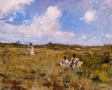 Копия картины "shinnecock landscape" художника "чейз уильям меррит"