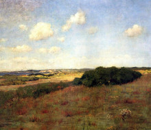Репродукция картины "sunlight and shadow, shinnecock hills" художника "чейз уильям меррит"